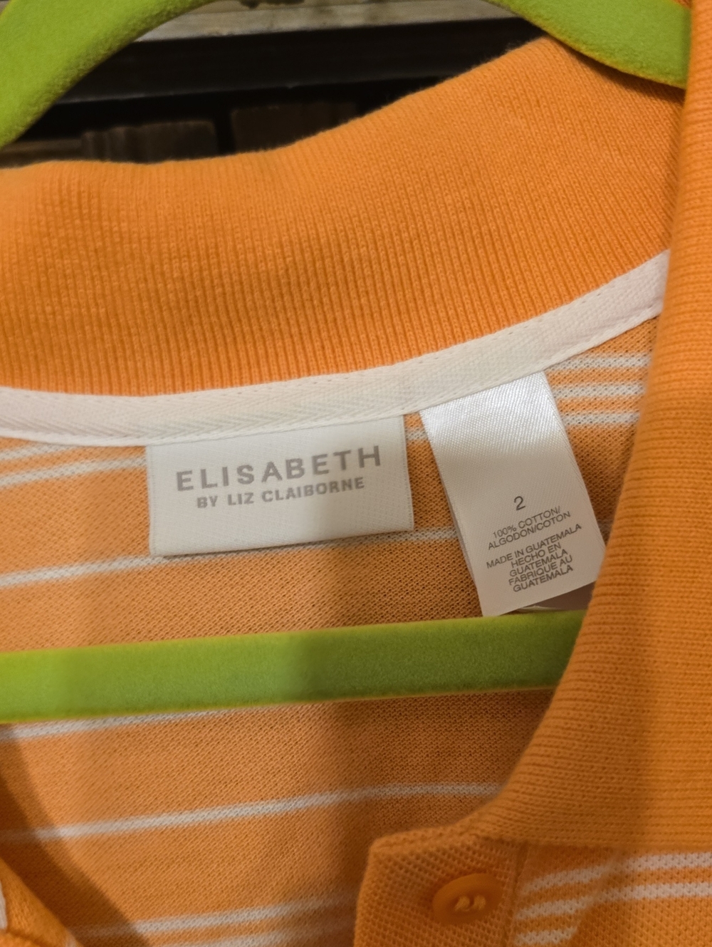 Women's Orange Stripe Top